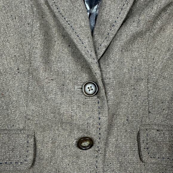 Anthropologie Cartonnier Wool Blend Equestrian Business Casual Blazer Jacket 2 - Picture 7 of 14